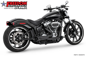 Freedom HD00579 Pitch Black 2:1 Combat Shorty Exhaust 08-17 Breakout Rocker Freedom HD00579 Pitch Black 2:1 Combat Shorty Exhaust 08-17 Breakout Rocker