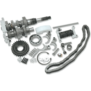 Baker Drivetrain DD6-411S-02 Direct Drive 6-Speed Gear Set Direct Drive Gear Set - 6-Speed - Polished Baker Drivetrain DD6-411S-02 Direct Drive 6-Speed Gear Set Direct Drive Gear Set - 6-Speed - Polished