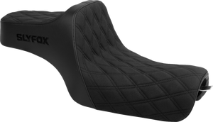 Slyfox 4709C-SlyFox High Noon Seat Black Double Diamond 04-22 XL Sportster Slyfox 4709C-SlyFox High Noon Seat Black Double Diamond 04-22 XL Sportster