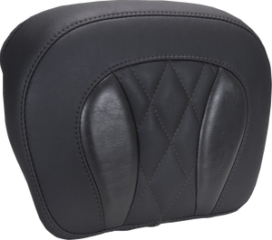 Mustang Chopped Diamond Tour-Pak Pad Black Stitching FL Touring 23-25 88440
