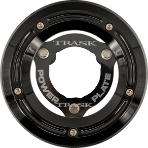 Trask Black Derby Cover Black Clutch Power Plate 18-25 Softail TM-0052-BK-bk Trask Black Derby Cover Black Clutch Power Plate 18-25 Softail TM-0052-BK-bk