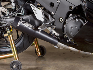 いさ M4 Ka9422 Dual Slip On So Exhaust System 2 Retro Drag Gp Style