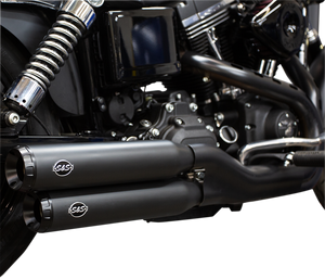 Clearance S&S 550-0725 Black Grand National Slip-on Exhaust Mufflers 07-17 Dyna