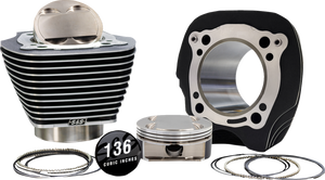 S&S 910-1008A 132 / 136 4.320" Big bore kit for 114 /117 Harley M8

132" High Compression | 136" Big Bore Kit - 4.320" Bore - Black with Highlighted Fins - M8