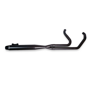 Sawicki 930-02040 2:1 2 into 1 Intimidator Full Length Black Stainless full exhaust system w black Billet end cap m8 bagger Road Street Ultra Glide fl 17-26 CV0 Touring