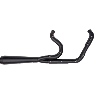 TRASK TM-5010BKBK Full Black Assault 2-Into-1 Exhaust System FL 17-23 road street glide touring harley davidson