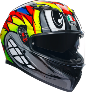 AGV 2118381004012L K3 Birdy 2.0 Helmet - Birdy 2.0 Gray/Yellow/Red Large