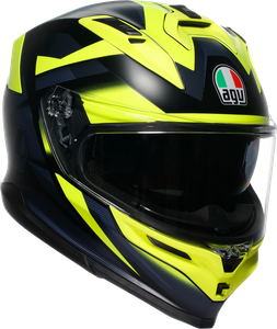 AGV 2118399004-006-S K7 Glimpse Helmet - Glimpse Matte Black/Yellow Fluo Small