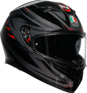 AGV 2118381004-021-XL K3 Syth Helmet - Syth Black/Red XL
