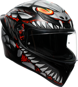 AGV 2118394003-044-S K1 S Lyzard Helmet - Lyzard Matte Black/Gray/Red Small