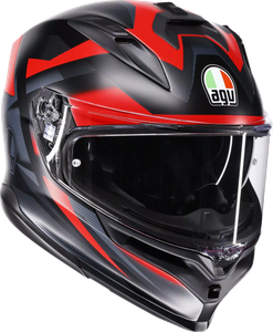 AGV 2118399004-015-S K7 Glimpse Helmet - Glimpse Matte Black/Red Small