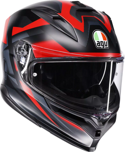 AGV 2118399004-015-M K7 Glimpse Helmet - Glimpse Matte Black/Red Medium