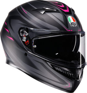 AGV 2118381004-025-S K3 Syth Helmet - Syth Matte Black/Pink Small