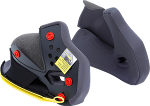 AGV 20KIT93032629 Tourmodular Helmet Cheek Pads - Gray/Black Large