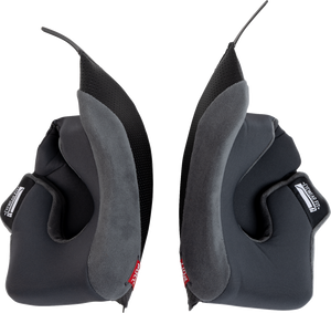 AGV 2018500150-629-N K7 Helmet Cheek Pads - Gray/Black 45 mm