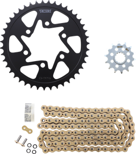 わっさー VORTEX CK6387 Chain and Sprocket Kit - WSS - Black - Kawasaki ZX