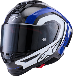 ALPINESTARS 8203926-1647-XS Supertech R10 Arius Helmet - 22.06 Arius Gloss Black/White/Blue XS
