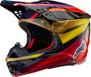 ALPINESTARS 8301223-5938-S Supertech M10 Era MIPS® Helmet - Era MIPS® Gloss Gold/Yellow/Rio Red Small