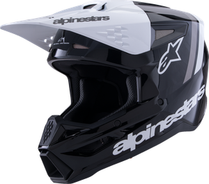 ALPINESTARS 8300826-1546-S SM3 Radium Helmet - Radium Gloss Black/White/Gray Small