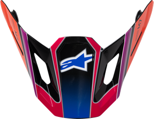 ALPINESTARS 8981126-7256-OS SM7 Helmet 22.06 ECE Visor - Fuse ECE 22.06 Blue/Purple/Pink