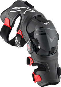 ALPINESTARS 6500825-13-L RK-7 Plasma Knee Braces - Black/Red Large
