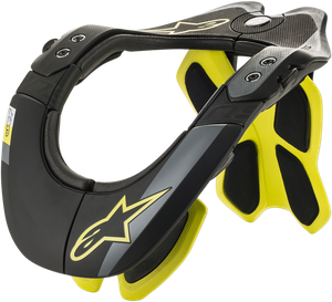 ALPINESTARS 6500019155L/XL Bionic Neck Support Tech 2 - Black/Yellow Fluo L/XL
