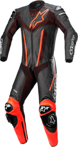 ALPINESTARS 3153022-1030-46 Fusion 1-Piece Suit - Black/Red Fluo US 36 / EU 46