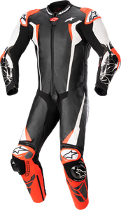 ALPINESTARS 3156323123154 Racing Absolute v2 1-Piece Leather Suit - Black/White/Red Fluo US 44 / EU 54