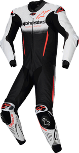 ALPINESTARS 3150125-233-58 GP-R7 1-PC Leather Suit - White/Black/Red Fluo US 48 / EU 58