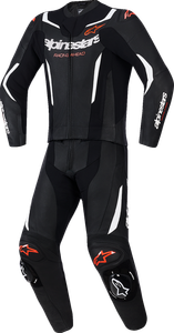 ALPINESTARS 3160126-1231-48 GP Force v2 2-Piece Leather Suit - Black/White/Red Fluo US 38 / EU 48