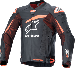 ALPINESTARS 3100324-1321-60 GP Plus R v4 Rideknit® Leather Jacket - Black/Red Fluo/White US 50 / EU 60