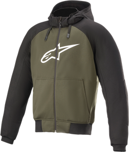 ALPINESTARS 4200918-1681-4X Chrome Hoodie - Black/Green 4XL
