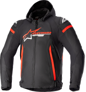ALPINESTARS 3206423-1342-4X Zaca Waterproof Jacket - Black/Bright Red/White 4XL