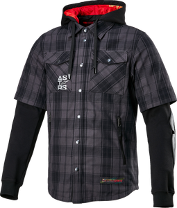 ALPINESTARS 4300424-9610-XL MO.ST.EQ Tartan Jacket - Gray/Black XL