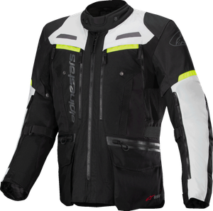 ALPINESTARS 3207023-1381-3XL Bogota Pro Drystar® Jacket - Dark Black/Ice Gray/Yellow Fluo 3XL