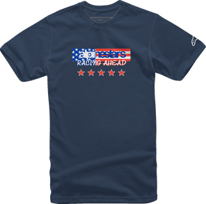 ALPINESTARS 12137261070L USA Again T-Shirt - Navy Large