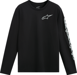 ALPINESTARS 1235-74100-10-XL Trackside Long-Sleeve CSF T-Shirt - Black XL