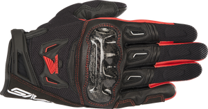 ALPINESTARS 3567818-13-M Honda SMX-2 Air Carbon V2 Gloves - Black/Red Medium