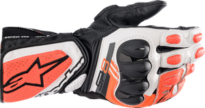 ALPINESTARS 3558321-1231-S SP-8 V3 Gloves - Black/White/Fluo Red Small