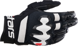 ALPINESTARS 3504822-12-3XL Halo Leather Gloves - Black/White 3XL