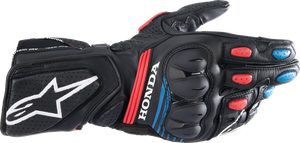 ALPINESTARS 3558423-1317-XL Honda SP-8 V3 Gloves - Black/Bright Red/Blue XL