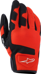 ALPINESTARS 3560926-3184-S Ignite Gloves - Red Tangerine/Black Small