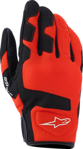 ALPINESTARS 3560926-3184-XL Ignite Gloves - Red Tangerine/Black XL
