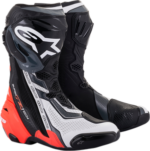ALPINESTARS 2220121-1329-48 Supertech R Vented Boots - Black/Red/White/Gray US 12.5 / EU 48