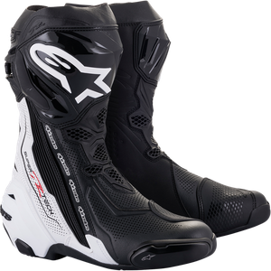 ALPINESTARS 2220121-12-47 Supertech R Vented Boots - Black/White US 12 / EU 47