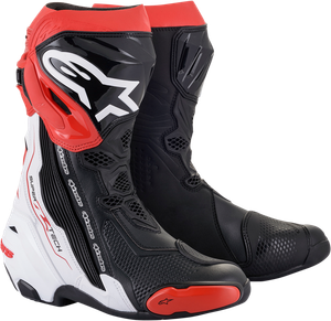 ALPINESTARS 2220021-123-48 Supertech R Boots - Black/White/Red US 12.5 / EU 48