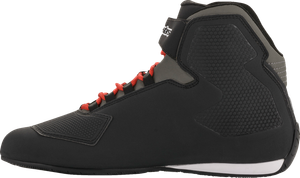ALPINESTARS 2515518-13-14 Sektor Shoes — Abrasion Resistant/Hook and Loop/Removable Anatomic Footbed - Black/Red US 14 / EU 48