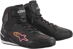 ALPINESTARS 251052014397 Stella Faster-3 Rideknit Shoes - Black/Yellow/Pink US 7 / EU 38.5