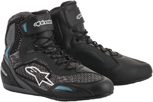 ALPINESTARS 251052011707.5 Stella Faster-3 Rideknit Shoes - Black/Teal US 7.5 / EU 39
