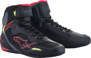 ALPINESTARS 251031913613.5 Faster-3 Rideknit® Shoes - Black/Red/Yellow US 13.5 / EU 47.5